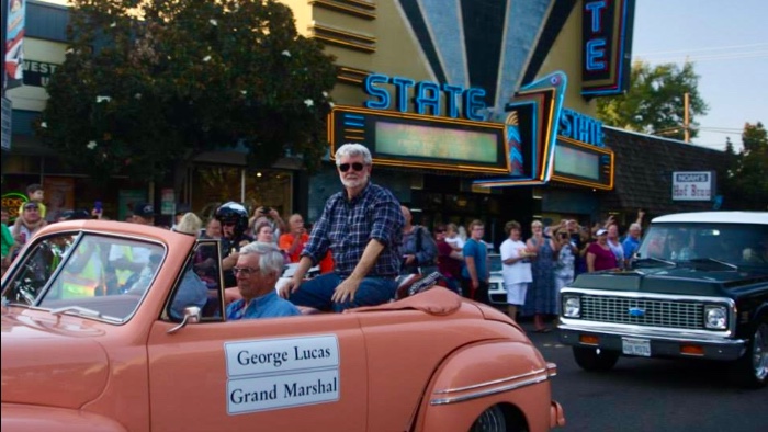 George Lucas was in one of our parades a few years back